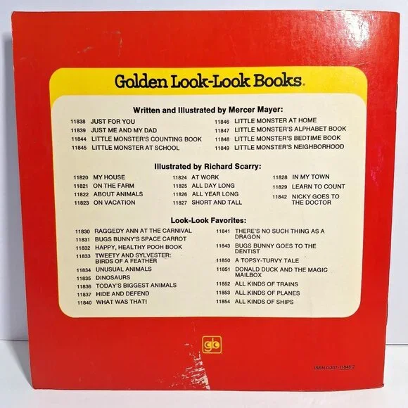 1978 Mercer Mayers Little Monster At School Vintage Paperback Golden Look Book - Picture 5 of 10